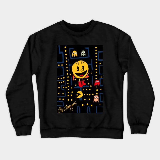 Pac-Man Crewneck Sweatshirt by TheArtQueenOfMichigan 